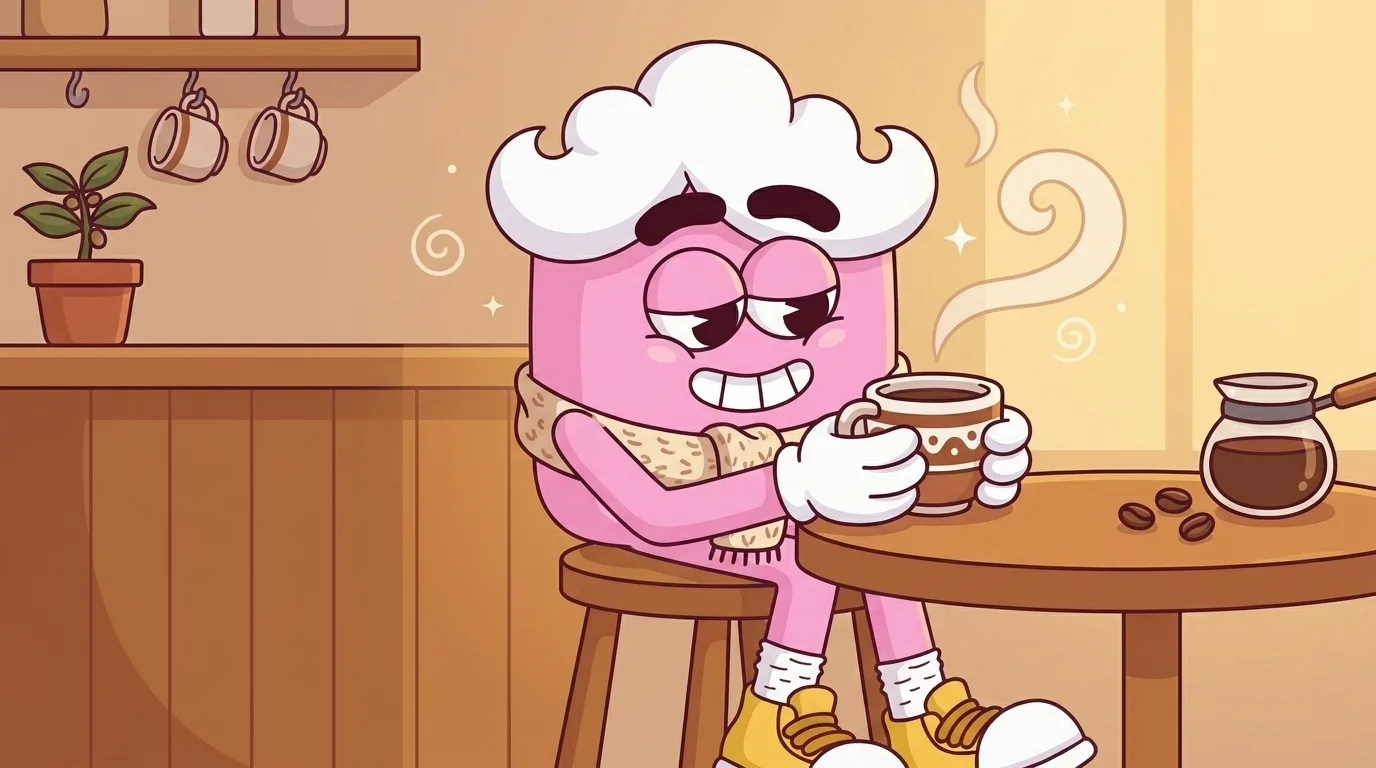 Komi barista con café colombiano